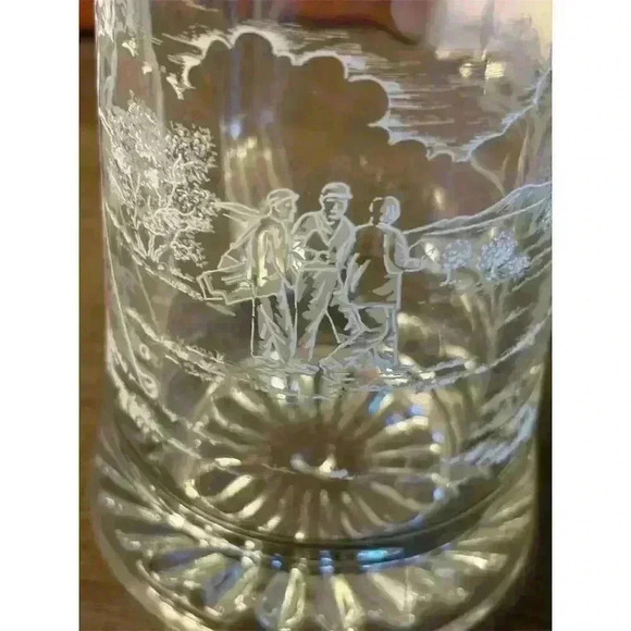 COPY - Vintage 1980s ALWE German Etched Beer Stein Golf Theme Pewter Lid - Picture 5 of 9